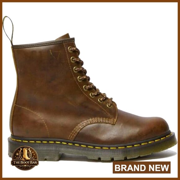 Unisex 8-Eye Combat Boots Slip Resistant Leather Work Boots main image 4
